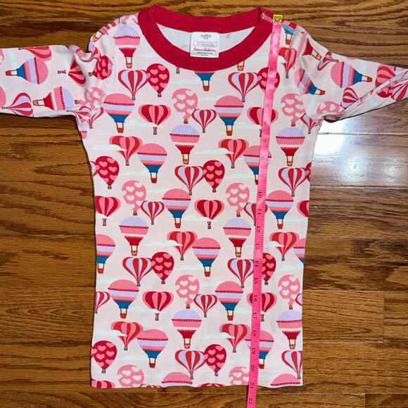 Hanna Andersson Girls Heart Hot Air Balloon Long John Pajama Top Size 10 - Picture 9 of 13